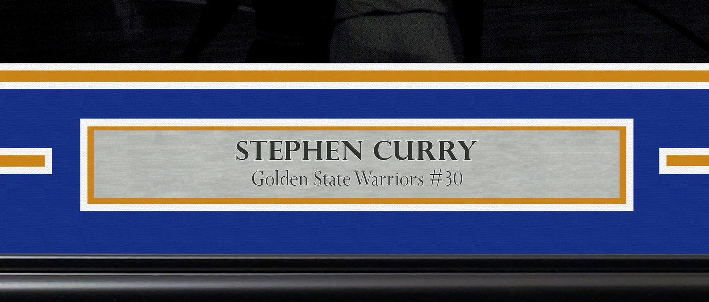 Stephen Curry Autographed Framed 16x20 Photo Golden State Warriors Spotlight 3 Pointer JSA Stock #243013