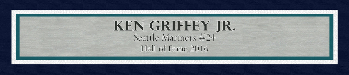 Ken Griffey Jr. Autographed Framed 16x20 Photo Seattle Mariners Wall Catch Beckett BAS Witness Stock #243014
