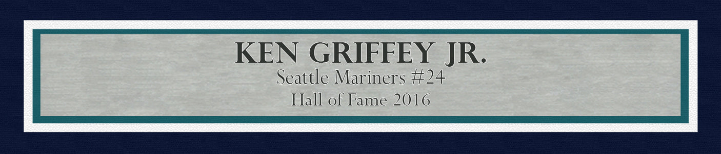 Ken Griffey Jr. Autographed Framed 16x20 Photo Seattle Mariners Wall Catch Beckett BAS Witness Stock #243014
