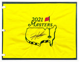 Hideki Matsuyama Autographed Framed 2021 Masters Golf Pin Flag Winner Beckett BAS QR Stock #243015