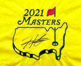 Hideki Matsuyama Autographed Framed 2021 Masters Golf Pin Flag Winner Beckett BAS QR Stock #243015
