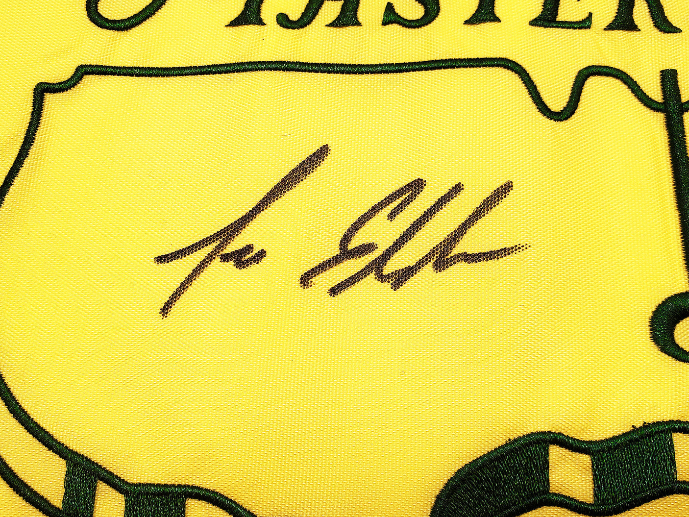 Lee Elder Autographed Framed 2021 Masters Golf Pin Flag Honorary Starter Beckett BAS Stock #243016