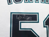 Seattle Mariners Ichiro Suzuki Autographed Framed White Nike Jersey IS Holo Stock #243017