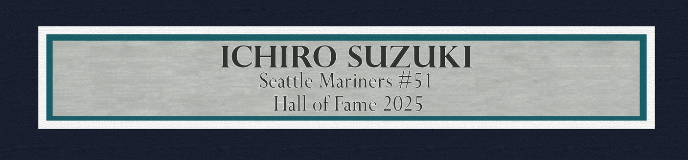 Seattle Mariners Ichiro Suzuki Autographed Framed White Nike Jersey IS Holo Stock #243017