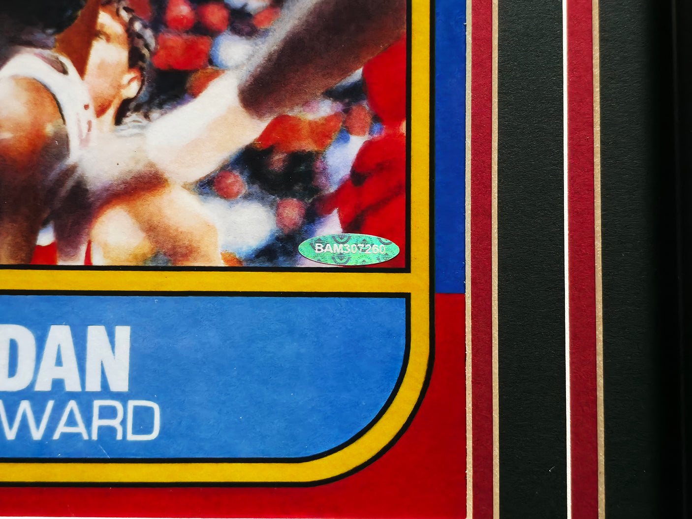 Michael Jordan Autographed Framed 1986 Fleer Rookie Card #57 Blow Up Poster Chicago Bulls UDA Holo #BAM307260