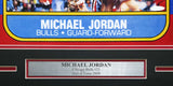 Michael Jordan Autographed Framed 1986 Fleer Rookie Card #57 Blow Up Poster Chicago Bulls UDA Holo #BAM307260