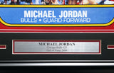 Michael Jordan Autographed Framed 1986 Fleer Rookie Card #57 Blow Up Poster Chicago Bulls UDA Holo #BAM307261