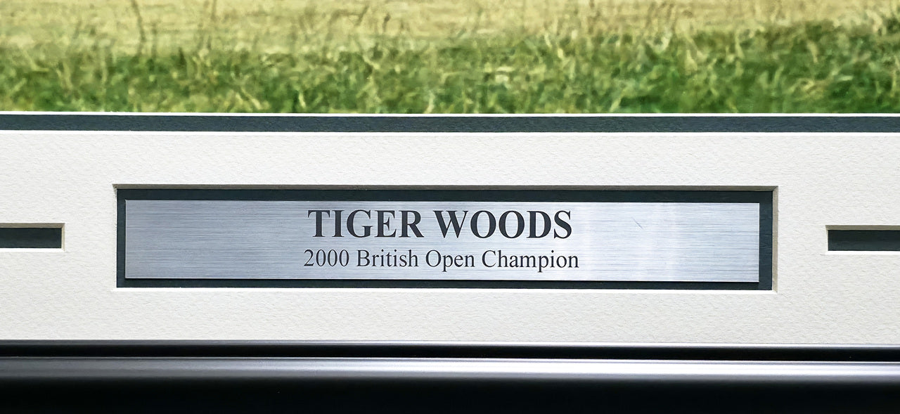 Tiger Woods Autographed Framed 20x24 Photo 2000 British Open UDA Holo #BAM48488