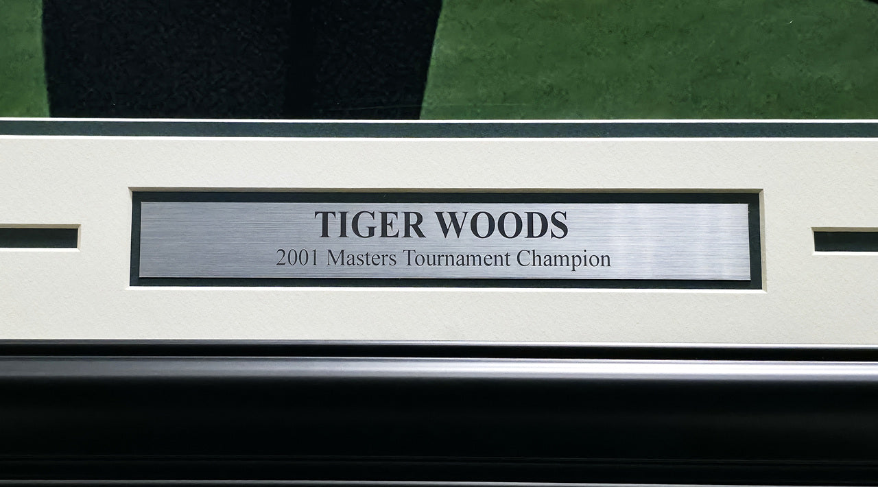 Tiger Woods Autographed Framed 20x24 Photo 2001 Masters UDA Holo #BAM166242