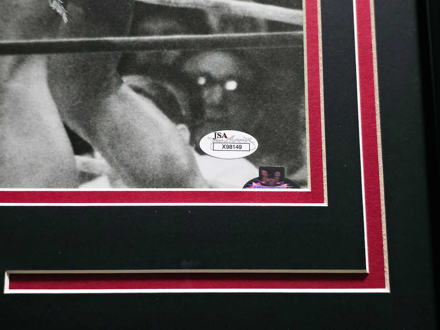 Muhammad Ali & Joe Frazier Autographed Framed 16x20 Photo JSA #X98149