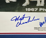 1967 Philadelphia 76ers Team Autographed Framed 16x20 Photo With 12 Signatures Including Wilt Chamberlain Beckett BAS #AE31376