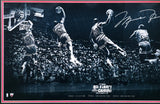 Michael Jordan Autographed Framed 18x36 'Kiss the Rim' Photo Chicago Bulls 1987 NBA Slam Dunk Contest #65/123 UDA Holo #BAM147630