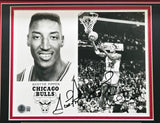 Scottie Pippen Autographed Framed 8x10 Photo Chicago Bulls "Best Wishes" Beckett BAS QR #BR84855