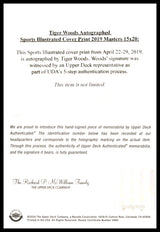 Tiger Woods Autographed Framed Sports Illustrated Cover 16x20 Photo 2019 Masters UDA Holo #BAM151225