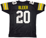 Pittsburgh Steelers Rocky Bleier Autographed Black Jersey "4X SB Champ" Beckett BAS QR Stock #229042