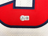 Houston Texans Tank Dell Autographed White Jersey Beckett BAS QR Stock #229995