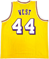 Los Angeles Lakers Jerry West Autographed Yellow Jersey JSA Stock #228808