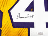 Los Angeles Lakers Jerry West Autographed Yellow Jersey JSA Stock #228808