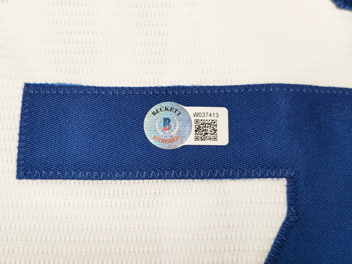 Kansas City Royals Bobby Witt Jr. Autographed White Nike Jersey Size L Beckett BAS Witness Stock #228961