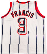 Houston Rockets Steve Francis Autographed White Jersey JSA Stock #228969