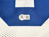 Dallas Cowboys Darren Woodson Autographed White Jersey Beckett BAS QR Stock #230010