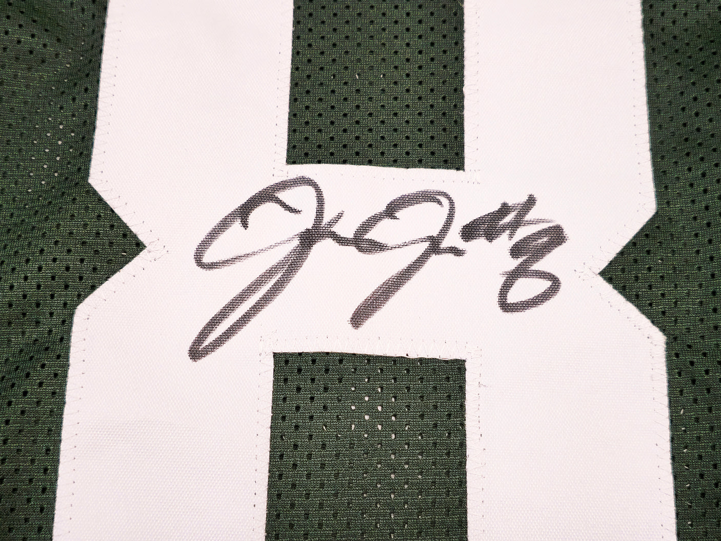 Green Bay Packers Josh Jacobs Autographed Green Jersey Beckett BAS Witness Stock #229523