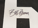Oakland Raiders Bob Brown Autographed Black Jersey "HOF 04" Beckett BAS QR Stock #229533
