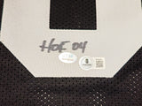 Oakland Raiders Bob Brown Autographed Black Jersey "HOF 04" Beckett BAS QR Stock #229533