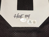 Oakland Raiders Bob Brown Autographed Black Jersey "HOF 04" Beckett BAS QR Stock #229533