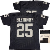Oakland Raiders Fred Biletnikoff Autographed Black Jersey "SB XI MVP" Beckett BAS Witness Stock #230002