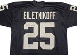 Oakland Raiders Fred Biletnikoff Autographed Black Jersey "SB XI MVP" Beckett BAS Witness Stock #230002