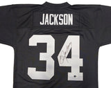 Oakland Raiders Bo Jackson Autographed Black Authentic Mitchell & Ness 1988 Throwback Jersey Size L Beckett BAS Witness Stock #230007