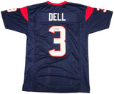Houston Texans Tank Dell Autographed Blue Jersey Beckett BAS QR Stock #229993