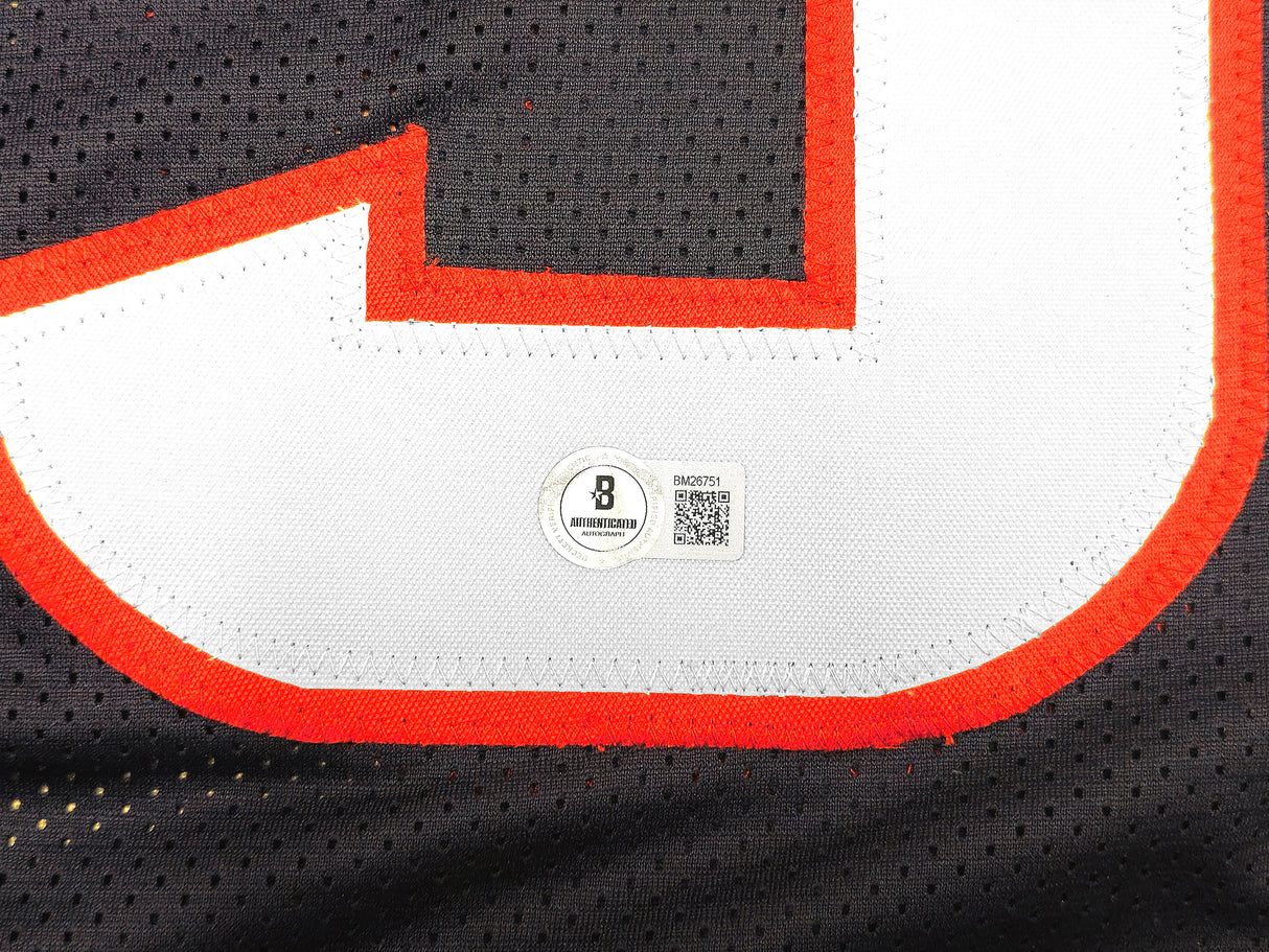 Houston Texans Tank Dell Autographed Blue Jersey Beckett BAS QR Stock #229993