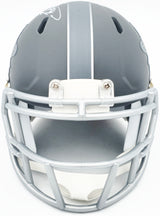 Jason Taylor Autographed Miami Dolphins Slate Silver Speed Mini Helmet Beckett BAS Witness Stock #228818