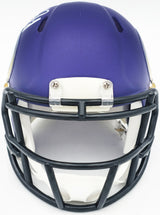 Aaron Jones Autographed Minnesota Vikings Purple Speed Mini Helmet Beckett BAS Witness Stock #228815