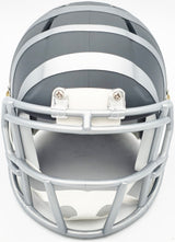 Ja'Marr Chase Autographed Cincinnati Bengals Slate Silver Speed Mini Helmet Beckett BAS Witness Stock #228823