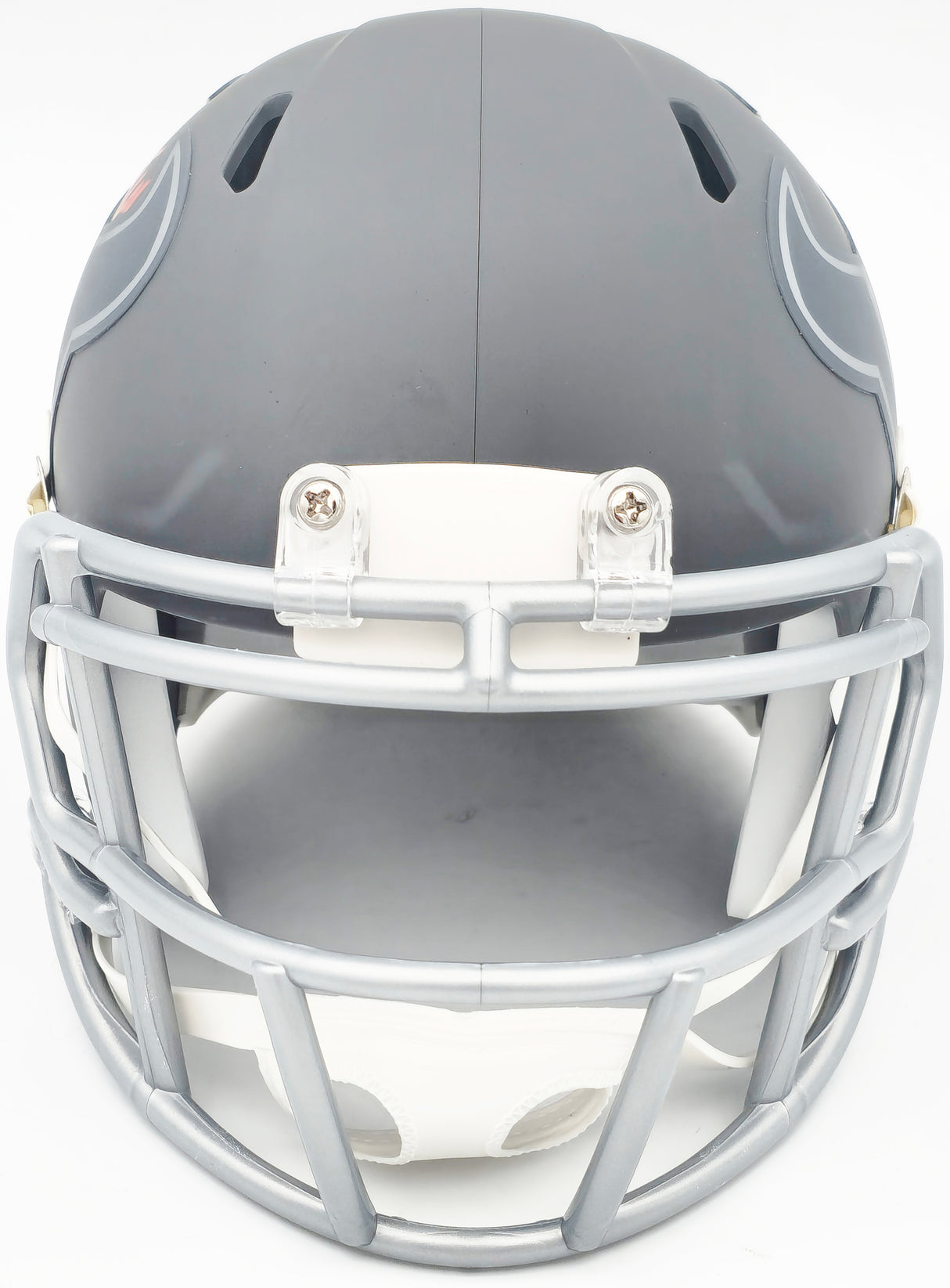 Tank Dell Autographed Houston Texans Slate Gray Speed Mini Helmet Beckett BAS QR Stock #229521