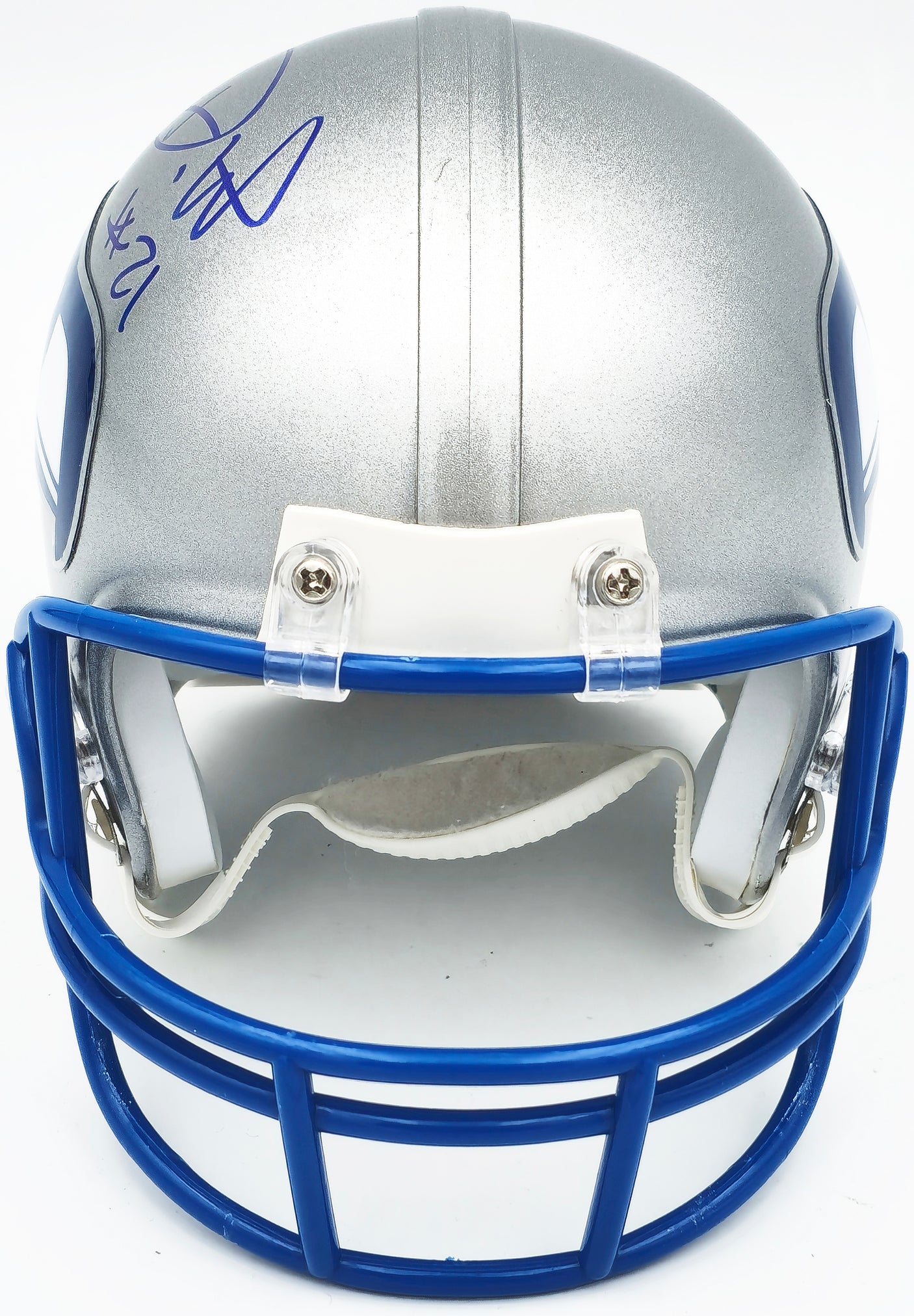 Devon Witherspoon Autographed Seattle Seahawks Silver 83-01 Throwback Mini Helmet MCS Holo Stock #229504