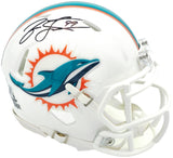 Jason Taylor Autographed Miami Dolphins White Speed Mini Helmet Beckett BAS Witness Stock #228817