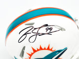 Jason Taylor Autographed Miami Dolphins White Speed Mini Helmet Beckett BAS Witness Stock #228817