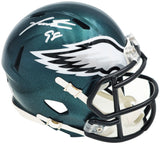Jalen Carter Autographed Philadelphia Eagles Green Speed Mini Helmet Beckett BAS Witness Stock #229519