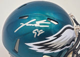 Jalen Carter Autographed Philadelphia Eagles Green Speed Mini Helmet Beckett BAS Witness Stock #229519