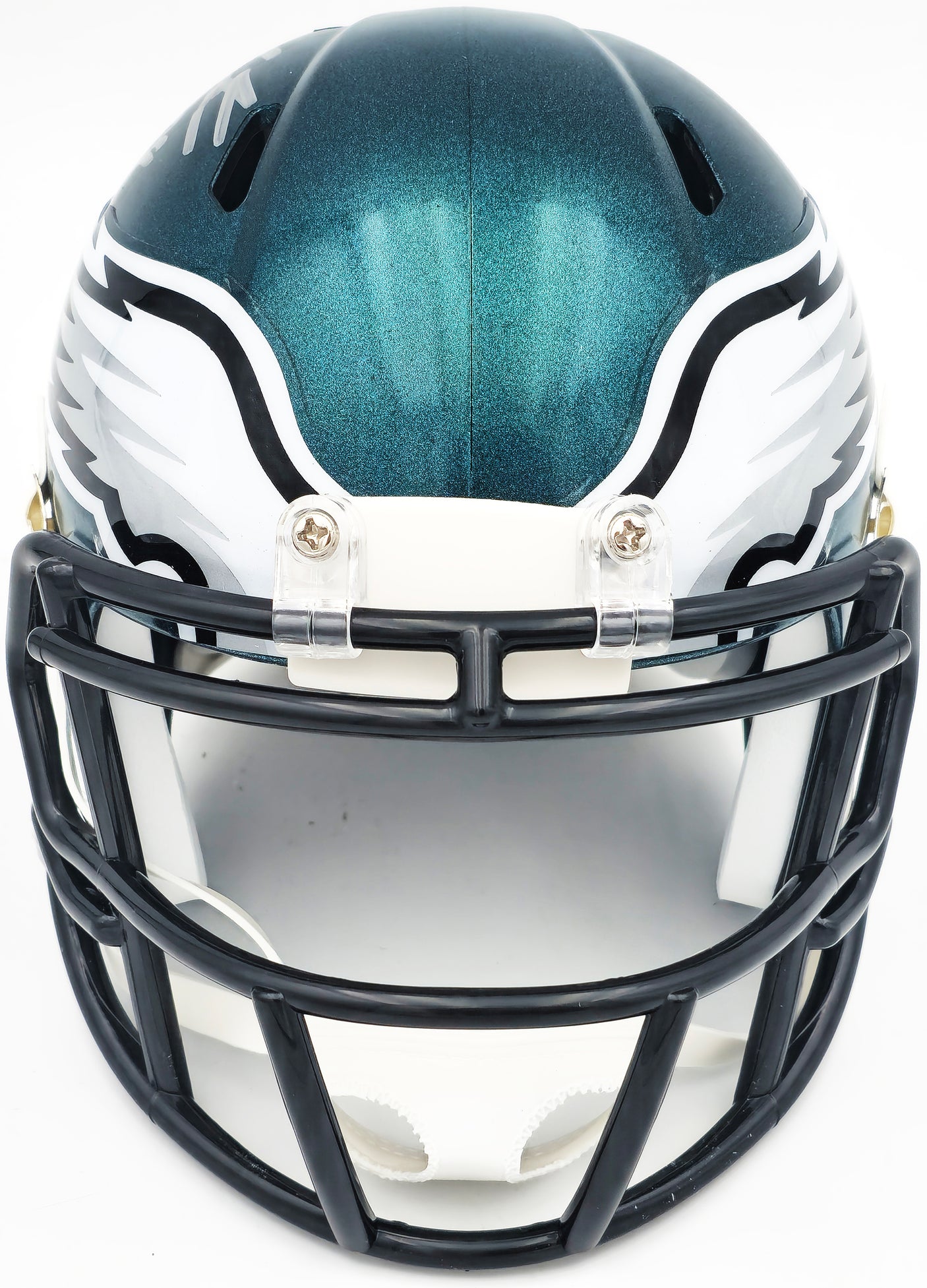 Jalen Carter Autographed Philadelphia Eagles Green Speed Mini Helmet Beckett BAS Witness Stock #229519