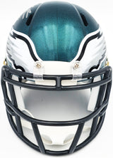 Jalen Carter Autographed Philadelphia Eagles Green Speed Mini Helmet Beckett BAS Witness Stock #229519