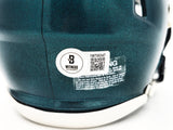 Jalen Carter Autographed Philadelphia Eagles Green Speed Mini Helmet Beckett BAS Witness Stock #229519