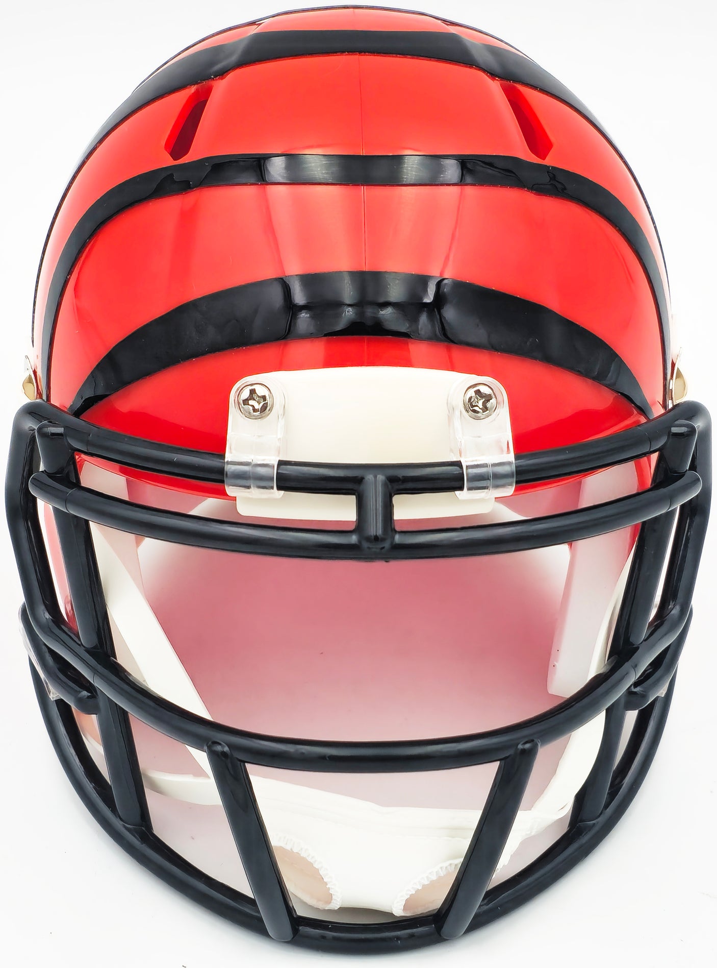 Ja'Marr Chase Autographed Cincinnati Bengals Orange Speed Mini Helmet Beckett BAS Witness Stock #228821