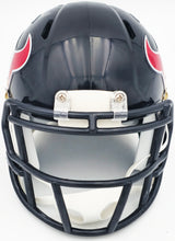Tank Dell Autographed Houston Texans Blue Speed Mini Helmet Beckett BAS QR Stock #229520