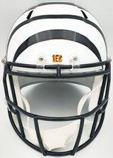 Ja'Marr Chase Autographed Cincinnati Bengals White 2022 Alternate Full Size Speed Replica Helmet Beckett BAS Witness Stock #228827