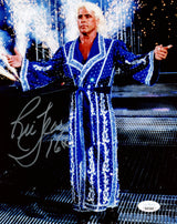 Ric Flair Autographed 8x10 Photo WWE "16x" JSA Stock #228783